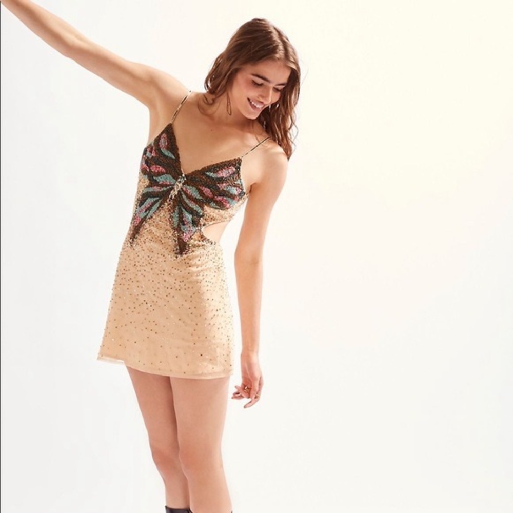 Free People Butterfly Cutout Dress